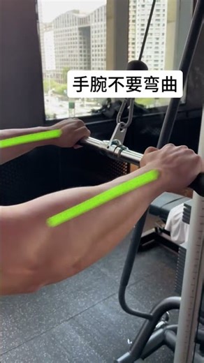 小白练背不求人，自己也能练好背阔肌！ 直臂下压动作详解！