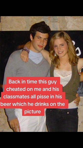 Back in time this guy cheated on me and his classmates all pisse in his beer which he drinks on the picture #emmawatson #pics #fun #cheating #beer #revenge #foryoupage #cute #woke #metoo #feminism