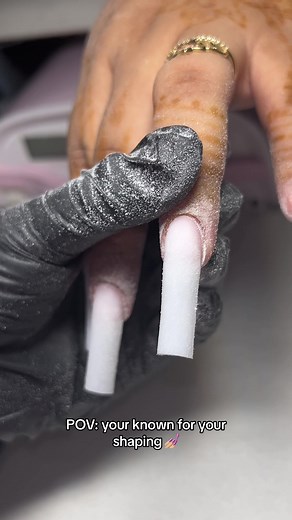 Nice & crisp 😗🤌🏼 #fyp #nails