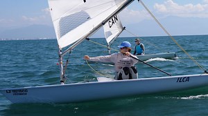 ISA Coach Namkhai Bourquin working on his setup turns here in a marginal wave catching condition under the guidance of Luke "Swifto" Elliott. Swifto was training partner to 2X Olympic Gold Medalist Matt Wearn. He knows a few things about going downwind fast at the highest level. With constantly changing apparent wind angles, it's crucial to match sheet tension to those AW angles to keep great flow and power in the sail. Easing the sheet before power drops is crucial, as is a lightly held tiller 