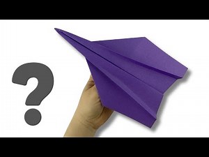 Como fazer um AVIÃO DE PAPEL que voa muito longe