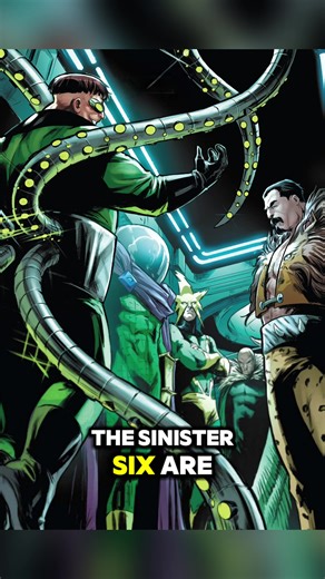 The Sinister Six 🕷️ are a rotating alliance of Spider-Man’s greatest enemies, formed with one goal: take down the wall-crawler. Though they unite to combine their powers, the team often falls apart after each defeat, only to reform later with new members. While the lineup constantly changes, Doctor Octopus, Electro, and Vulture are among the most frequent and iconic members. Together, they represent one of the most dangerous threats Spider-Man has ever faced. 💬 Which Sinister Six lineup is you