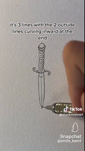 How to Draw a Dagger