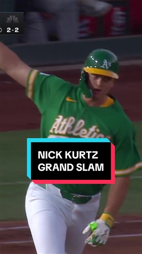 Nick Kurtz go-ahead GRAND SLAM 💥 #mlb #baseball #athletics #grandslam | grand slam