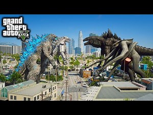 Godzilla, Mechagodzilla Vs Muto Kaju, Zilla 1998 ( GTA V Mods )