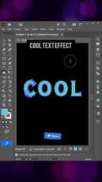 Create a COOL Text Effect in Illustrator in 60 Seconds! 😱🔥 #shorts #trending #viral #cool