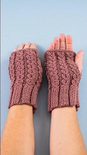 Easy Knitted Fingerless Gloves! Miarti🧶