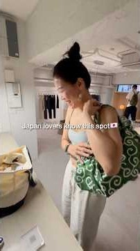 The item she's so happy holding is called a " furoshiki " 🎁