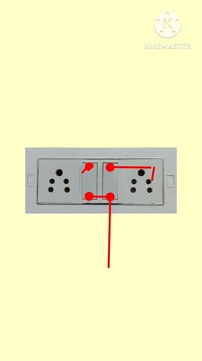 2 switch, 2 socket board wiring diagram #electrician #viral