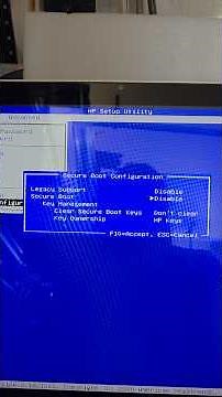 How to Enable or Disable Secure Boot on an HP Pavillion All-in-One 27-r0xx All in One 27 r000 Series