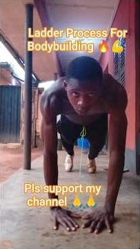Doing pushups with the ladder process fora quicker result🔥💪. #bodybuilding #calisthenics #selflove