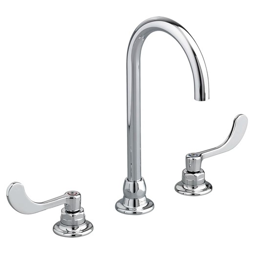 Monterrey® 8-inch Widespread Gooseneck Faucet With Wrist Blade Handles