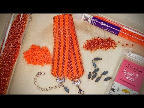 Even Count Peyote Bracelet Tutorial Using John Bead Cubes and Delicas