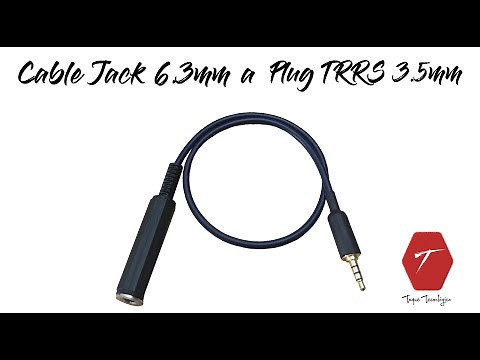 Cómo hacer / reparar / armar un cable Jack 6.3mm a Plug TRRS 3.5mm