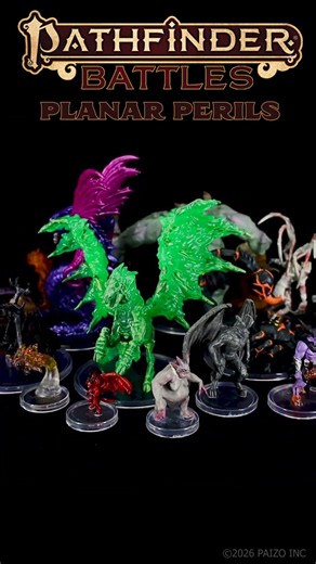 Give your players hell as they traverse the planes in Paizo Pathfinder Battles: Planar Perils!