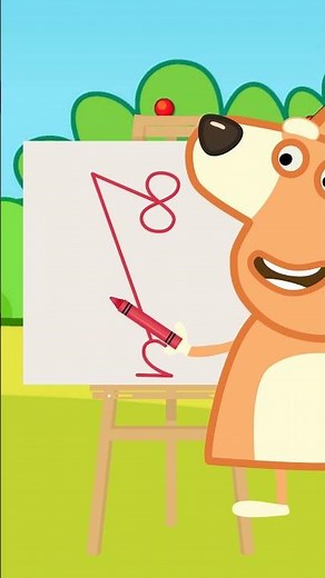 How to Draw a Mouse with Numbers🐭 #kidssong #preschool #kindergarten #kids #learning
