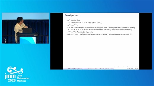 Yifeng Liu -From Periods of Modular Forms to Arithmetic Geometry--[YMHpYuKdt8c]-
