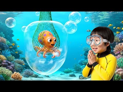 Tiny Octopus Got Tangled in the Bubble Sea 🐙 | Nursery Rhymes for Kids & Baby Songs