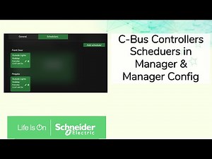C-Bus Controllers: Widgets - Schedulers