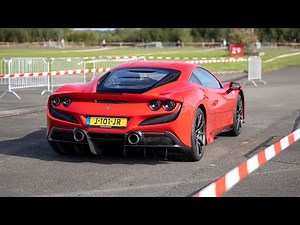 Ferrari F8 Tributo with Akrapovic Exhaust - Revs, Launch Control & Accelerations