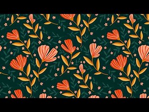 EASY Full Drop Floral Pattern in Procreate (+ FREE Ogee Brush!)