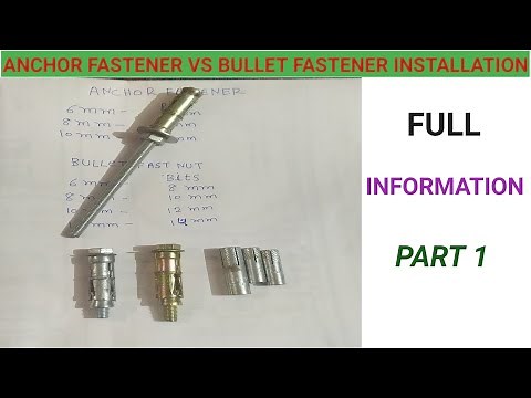 Anchor Fastener VS Bullet Fastener Installation Full Information | ANCHOR BOLT