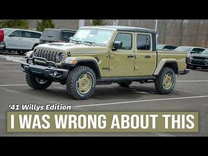 I was WRONG about the Willys '41 Jeep Edition