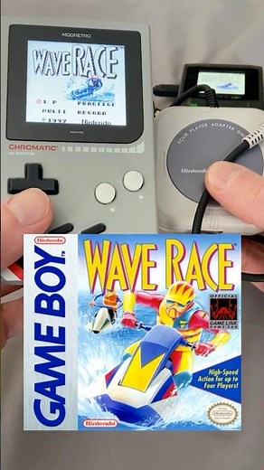 Wave Race on Gameboy is one of the few titles to support the 4-Player Adapter #LinkItUp