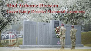 Maj. Gen. Christopher Donahue and Command Sgt. Maj. David Pitt laid a wreath on the 82nd Airborne Division memorial honoring the 24-Paratroopers who lost their lives 27 years ago during the disaster at Green Ramp. We will never forget our fallen. | 82nd Airborne Division
