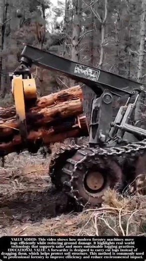 This Forestry Machine Moves Logs Smarter! #shorts