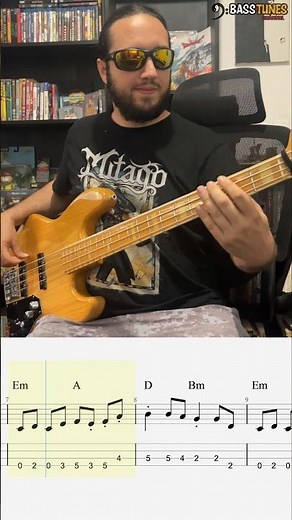 🎸 Redbone – Come and Get Your Love 🎸 (Bass cover with Tabs)