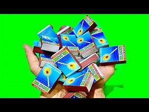 volcanic eruption with millions of matches, chain reaction experiment