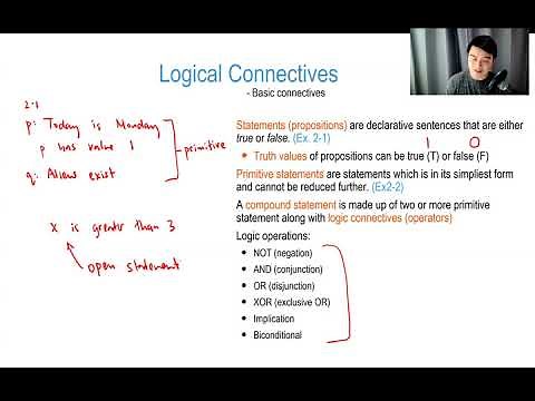 Discrete Math: Logic 1 | The Logical Connectives