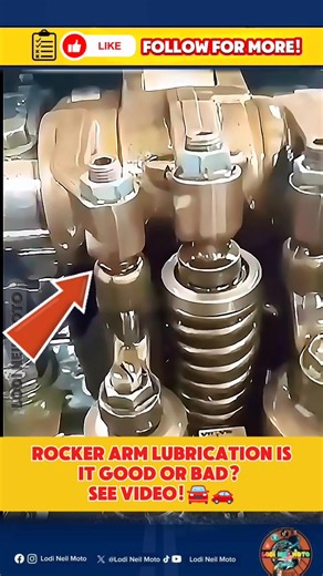 ROCKER ARM LUBRICATION IS IT GOOD OR BAD? SEE VIDEO! WHAT IS YOUR ANSWER?🚘🚗 #InnovationNationn #informativepost #informativecontent #carservice #turbo #Mechanics #lodineilmoto #manufacturing #machines #EngineHealth #rockerarm #lubrication | Lodi Neil Moto