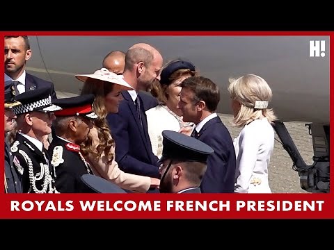 Princess Catherine and Prince William greet French President for UK State Visit | HELLO!