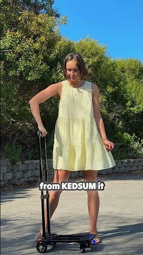 KEDSUM Collapsible Rolling Carts with Wheels