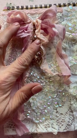 One-of-a-kind Shabby Chic Altered Notebook – Mixed Media Junk Journal - Etsy