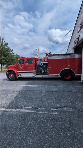 Canaan Fire Truck Getting Some Air #FireTruck #CanaanFireDepartment