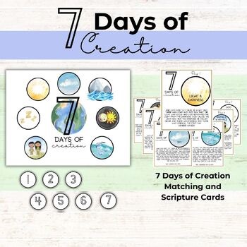7 Days of Creation Printable: Genesis Scripture Cards (PDF)