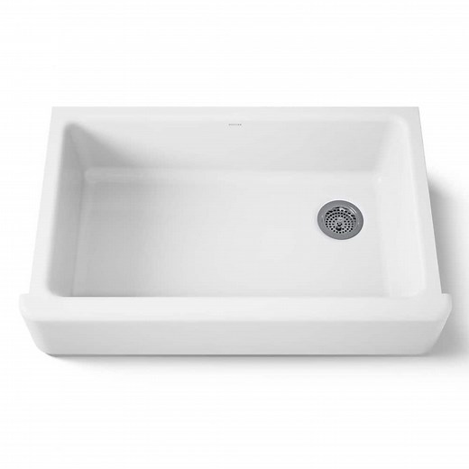 Reviews for KOHLER Whitehaven 36 in. Farmhouse/Apron-Front Single Bowl No Gauge Applicable White Cast Iron Kitchen Sink Only | Pg 1 - The Home Depot