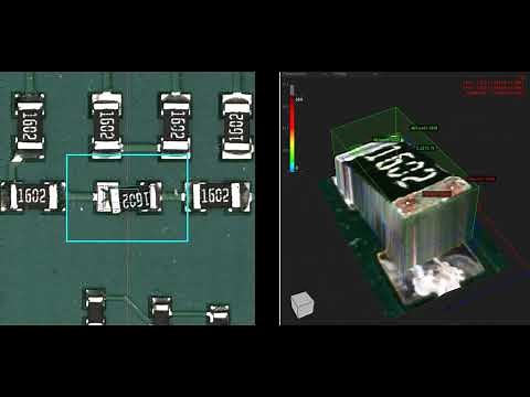 Partial tombstone defect of smd resistor 3D AOI - Surface Mount Process