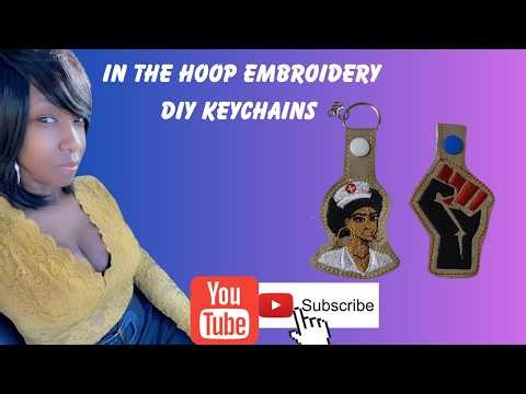 In The Hoop Embroidery Key Chain