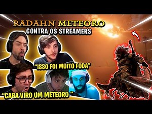 STREAMERS REAGINDO AO ATAQUE RADAHN METEORO NO ELDEN RING - MELHORES MOMENTOS ELDEN RING #4