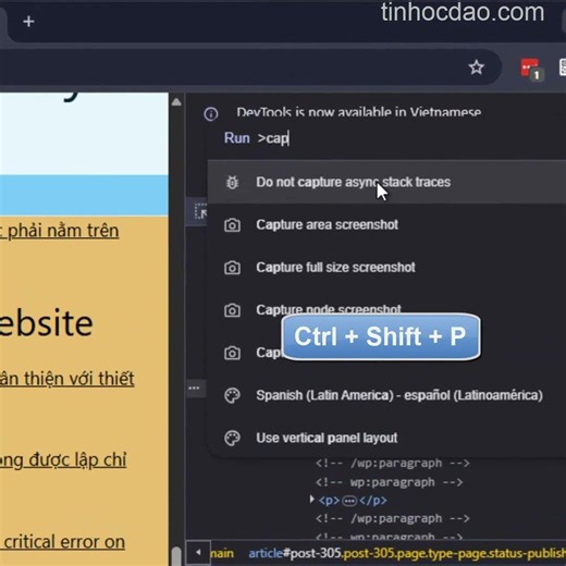 How to take a full-page screenshot without installing any extensions