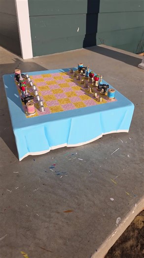 Sewing Chess Set: Part 2 #sewing #diy #artist #chess #maximalist | Sewing