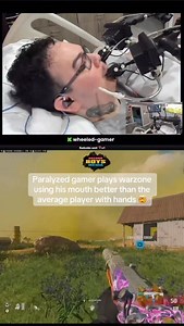 8.2K views · 12 reactions | Paralyzed gamer plays warzone using his mouth better than the average player with hands #gamer #tech #paralysis #warzone #stream | Hazardboysmedia | Facebook