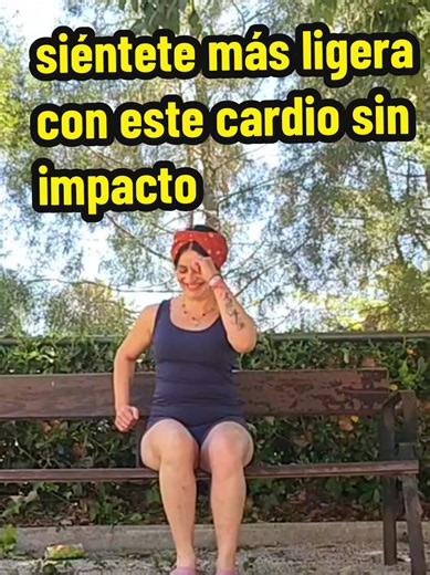 Cardio sin impacto para tus rodillas y sentir tus piernas más ligeras 💃🏻 #piernasligeras #piernashinchadas #cardio #mujerde50 #ejercicioencasa