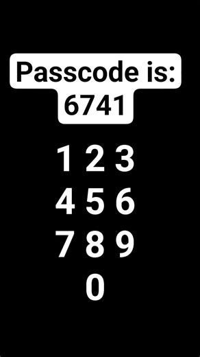 Enter passcode
