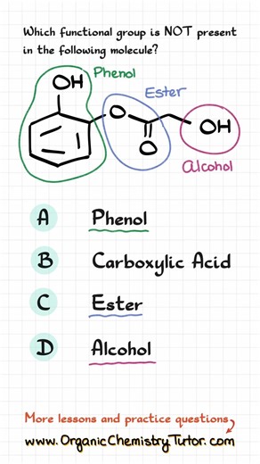 Which One Doesn't Belong? Functional Groups Challenge #chemistrytest #organicchemistry #education