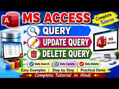 query, Update Query, Delete Query in Ms Access